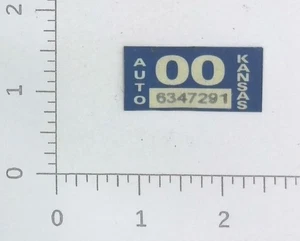 2000 Kansas Auto Vehicle Registration License Plate Vintage Decal Sticker - Picture 1 of 1