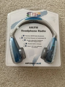 Vintage GPX iM Personal AM/FM Radio Stereo Headphones AHP1500cT NOS Blue - Picture 1 of 2
