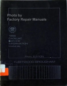 1986 Cadillac Fleetwood Brougham Factory Shop Service Repair Manual Original - Picture 1 of 3