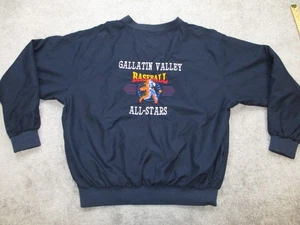 Gallatin Valley Baseball All-Stars Windbreaker Adult L Navy 1998 Prep Albertson - Picture 1 of 10