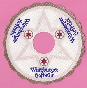Pilsdeckchen Tropfdeckchen Würzburger Hofbräu, Rand braun & andere 15x - Bild 1 von 3