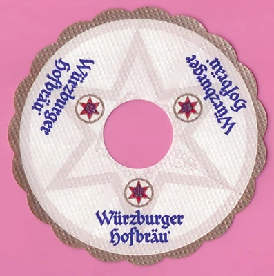 Pilsdeckchen Tropfdeckchen Würzburger Hofbräu, Rand braun & andere 15x - Bild 1 von 3