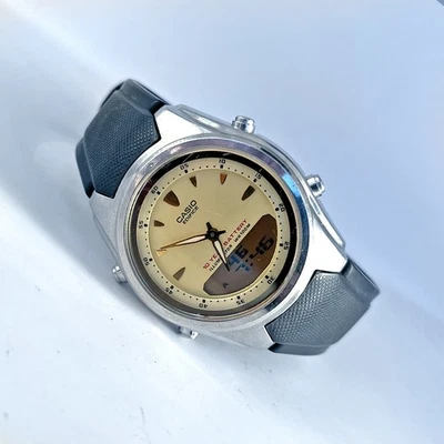 Casio Edifice Analog Digital Watch EFA-109 All Stainless Steel Case 38mm Mens - Image 1 of 4