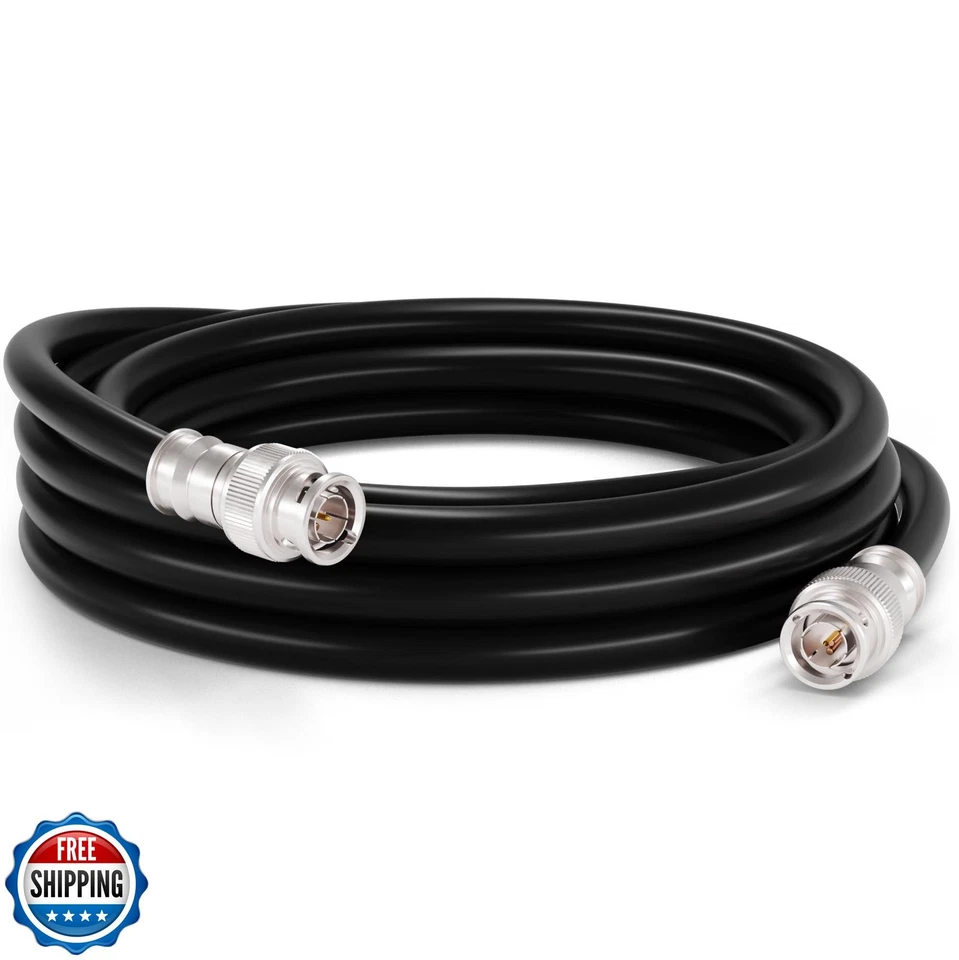 THE CIMPLE CO 15 FT BNC Cable with 2 Male BNC Connections - 75 Ohm, Low Loss  - Image 1 of 4