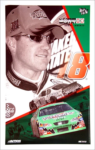 Bobby Labonte TOP TEN 2003 Quaker State #18 Chevrolet NASCAR Racing 18x28 POSTER Cover