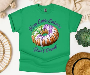 Camiseta King Cake Calories Dont Count - Imagen 1 de 4