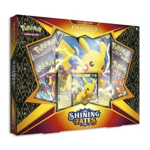 Pokemon TCG: SHINING FATES PIKACHU V BOX | FACTORY SEALED 4 Packs  - Picture 1 of 3