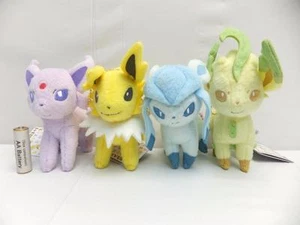 PLUSH DOLL POKEMON I LOVE EEVEE Set of 4 Espeon Jolteon Leafeon Glaceon w/tag - Picture 1 of 5