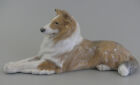 Porzellan Figur 1701 Hund Collie - P. Herold vor 1923 L.28,5cm Royal Copenhagen