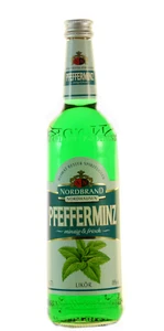 Nordbrand Pfefferminzlikör 0,7l, alc. 18 Vol.-% - Bild 1 von 1