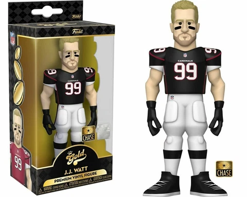 J.J. WATT Funko Gold 5" Premium Vinyl Figure ARIZONA CARDINALS Chase Version Cover