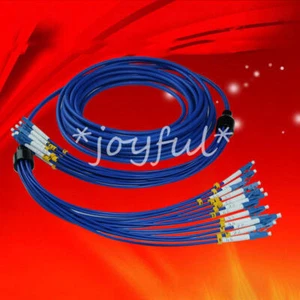 10M Indoor Armored LC-LC 8 Strand Single-Mode 9/125 Fiber Optical Patch Cord - Afbeelding 1 van 1