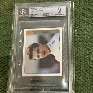2020 Topps Formel 1 Aufkleber Landó Norris 9.0 Beckett - Bild 1 von 5