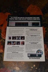Vintage 1982 Pioneer LaserDisc Print Ad. - Picture 1 of 1