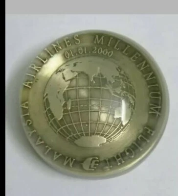 Vintage Medal  paperweight 2000 MAS medal millennium year rare !! - Image 1 of 4