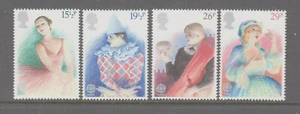 UK 1982 EUROPA British Theatre mint unhinged set 4 stamps - Picture 1 of 1
