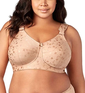 Elila Sidney Jacquard Full Support Softcup Bra (1305)- Black, Mocha & Nude - Picture 1 of 18