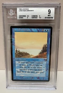 Land Equilibrium Legends MtG BGS 9 1994 (SUBS 8.5, 9, 9, 9.5) - Picture 1 of 2