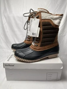 MaxMuxun Duck Boots Waterproof Insulated Winter Snow Boots 11 FREE FAST SHIPPING - Picture 1 of 4