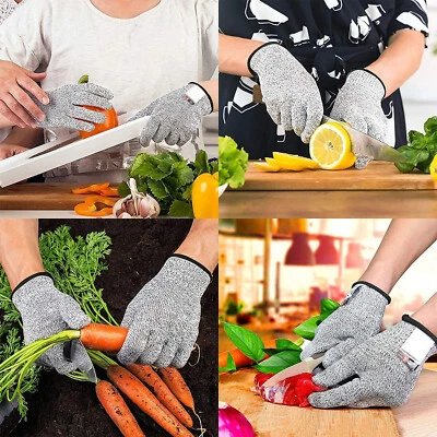 1 Paar Schnittfeste Schnittschutz Handschuhe für Metzger Küche Glas Arbeit DHL - Bild 1 von 4