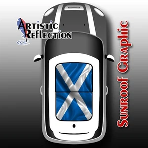 Scotland Flag Sunroof Graphic for MINI Cooper R50, R53, R56, R55, R60, F56 - Bild 1 von 1