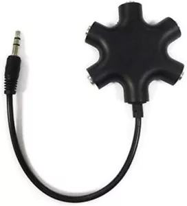 Multi Headphone Audio Splitter 5-Way Jack 3.5mm Audio Stereo Headset Splitter... - Picture 1 of 5