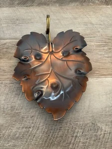 Coppercraft Guild Leaf Trinket Dish with Loop - Picture 1 of 4