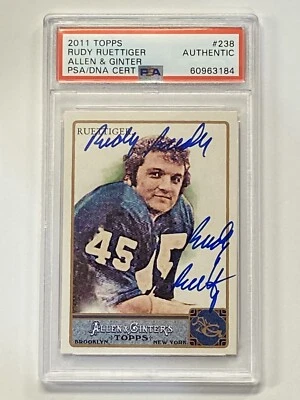 RUDY RUETTIGER 2011 Topps Allen & Ginter #238 Auto Autograph PSA DNA - Image 1 of 2