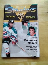 1994/95 SHEFFIELD STEELERS v EDINBURGH RACERS  ICE HOCKEY 18/3/95 MURRAYFIELD