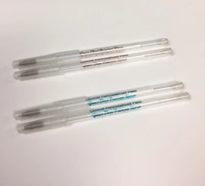 Bolígrafos transparentes impresos personalizados - Borde de escarcha y tu elección de colores de impresión Foto 1 de 4