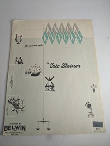 Vtg Knick Knacks Sheet Music By Eric Steiner Piano Belwin 1957 - Picture 1 of 5