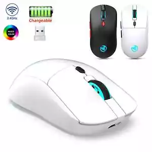 2.4G USB Wireless Mouse Adjustable 3600dpi RGB Comfortable Mice for Home Office - Picture 1 of 14