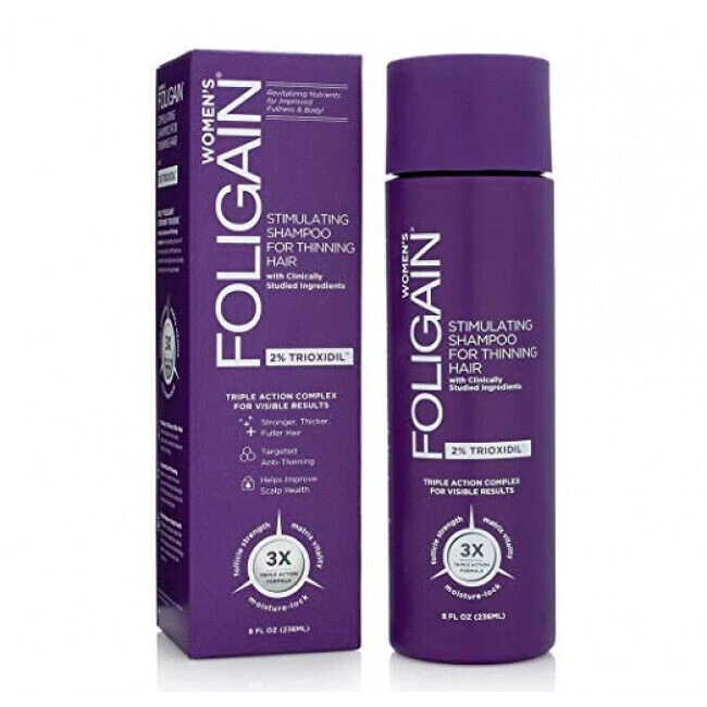 Foligain Triple Action Shampoo für dünner werdendes Haar für Frauen mit 2% Trioxidil