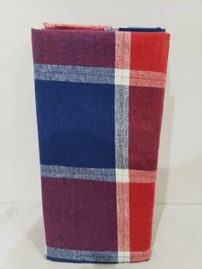 Patriotic Americana 4. Juli blau rot Stoff Stoff Abendessen Servietten 4er Set  - Bild 1 von 2