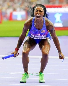 8x10 Photo SHA’CARRI  RICHARDSON 2024 Paris Summer Olympics Track Field Gold USA - Picture 1 of 1