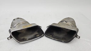 2010-16 Mercedes W212 E350 Rear Left And Right Muffler Pipe Exhaust Tip Tips OEM - Picture 1 of 8
