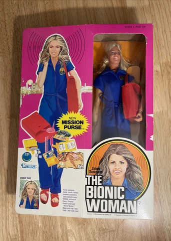 Original 1977 Kenner The Bionic Woman Jaime Sommers 12” Action Figure Toy MIB Cover
