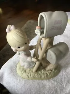 Pecious Moments Figurine "Good News Is So Uplifting" 1991 - Picture 1 of 2