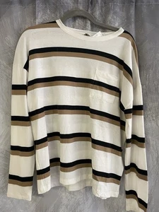 J. Crew Striped Crewneck Long Sleeve Small - Picture 1 of 3