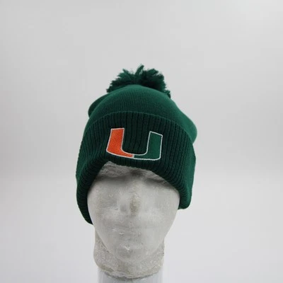 Miami Hurricanes adidas Winter Hat Unisex Green New