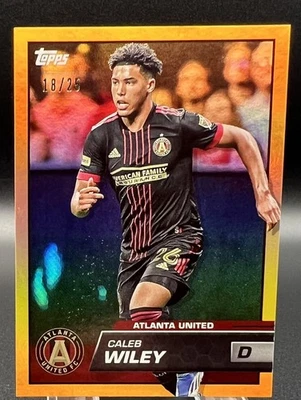 2023 Topps MLS Caleb Wiley Orange Foil /25 - Image 1 of 2