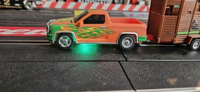 1/43 UTE WITH HORSE FLOAT CARRERA GO  LIGHTED CAR GREAT CONDITION UNIQUE  - image 1 of 4