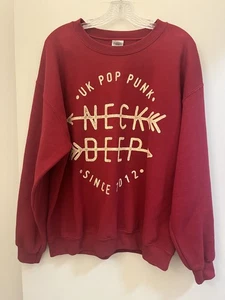 Neck Deep - UK Pop Punk - rotes Sweatshirt, Größe L - Bild 1 von 9