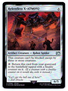 MTG Relentless X-ATM092 U Artifact Creature — Robot Spider Foil FINAL FANTASY 26 - Picture 1 of 2