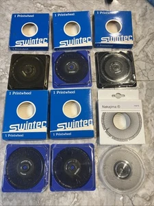 Lote de ruedas de impresión para máquina de escribir Swintec como se muestra en caja al por menor - Imagen 1 de 8