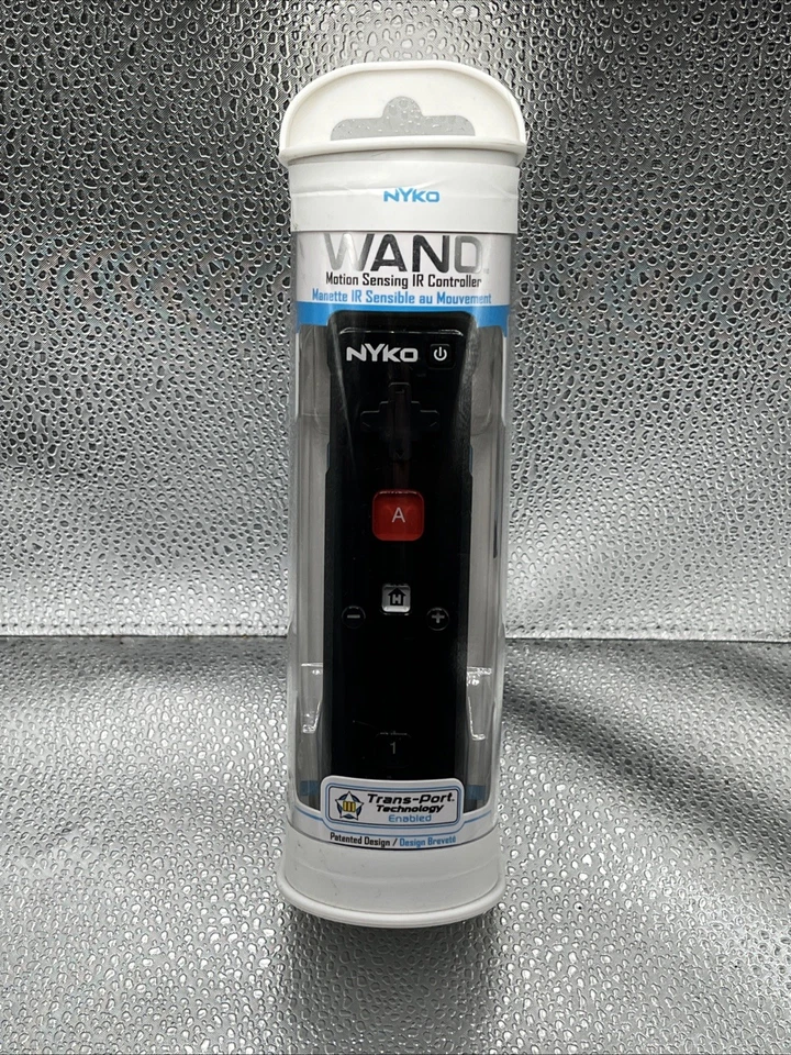 Nyko Wand Wii Motion Sensing IR Controller, Trans-Port Tech Enabled W/Sleeve New - Image 1 of 4
