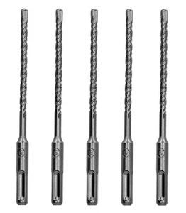 SDS-Plus Drill Bit 1/4"x6" Rotary Hammer Bit Carbide Tip Drill Concrete-5Pcs - Picture 1 of 8