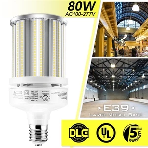 80W LED Corn Bulb Light E39 Mogul Base 5000K Warehouse High Bay Fixture Lamp DLC - Picture 1 of 12