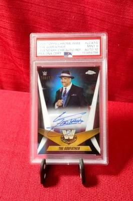2025 Topps Chrome WWE The Godfather Legendary Auto Refractor /175 PSA Auto 10,M9 - Image 1 of 2