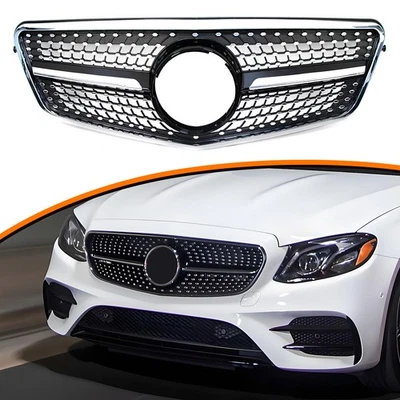 Front Grille For Mercedes-Benz W212 2009-13 E250 E300 E350 E63AMG Diamond Style Foto 1 de 4